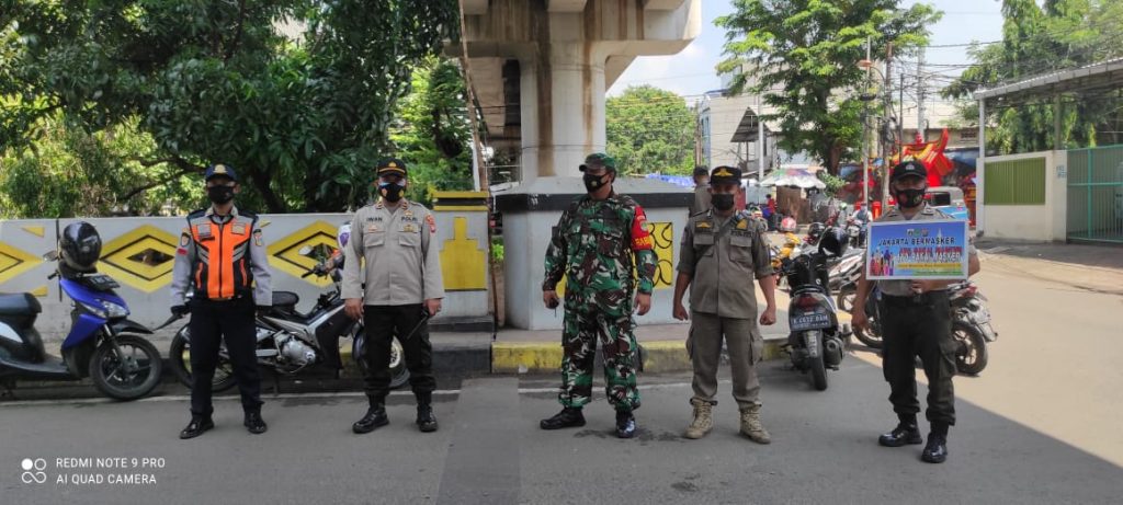 Ops Tibmasker, 35 Warga Tambora Jakarta Barat Kedapatan tidak menggunakan masker