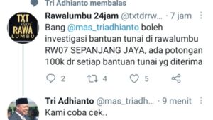 Bantuan Sosial Tunai/BST Untuk Masyarakat Di Sunat’