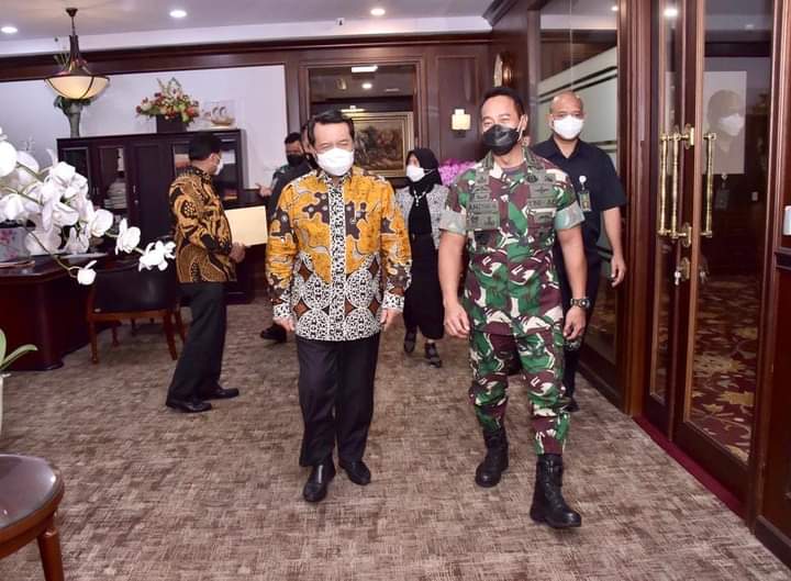 Panglima TNI Jenderal Andika Perkasa Melakukan Kunjungan Kerja Ke Mahkamah Agung RI