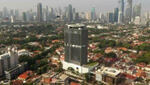 Presiden Joko Widodo meresmikan gedung NasDem Tower