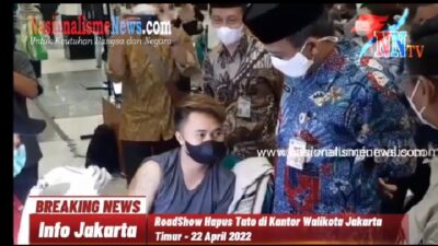 Walikota Jakarta Timur M Anwar membuka RoadShow Hapus Tato