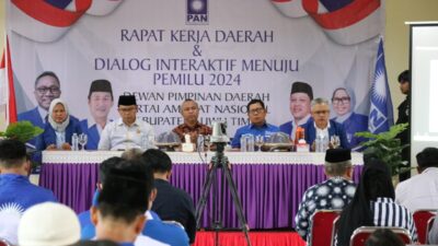 Budiman Hadiri Rakerda dan Dialog Interaktif DPD PAN Lutim