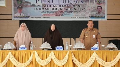 Asisten Pemerintahan dan Kesra Tutup Latsar CPNS Pemkab Lutim 2021