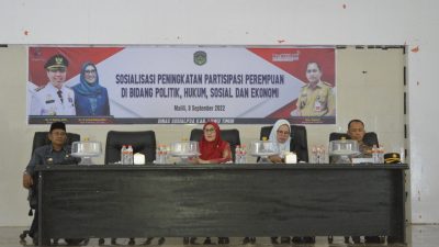 Asisten Administrasi Buka Sosialisasi Peningkatan Partisipasi Perempuan Dibidang Politik, Hukum, Sosial dan Ekonomi