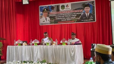 Sekda Lutim Hadiri Monev Kegiatan Pembangunan Kecamatan Tomoni dan Tomoni Timur