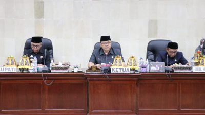 Bupati Jawab Pemandangan Umum Fraksi DPRD Lutim Atas Ranperda APBD-P 2022