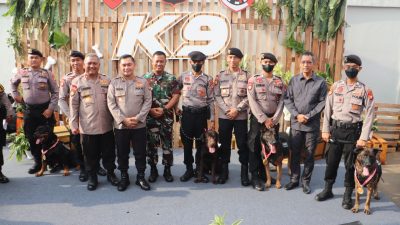 Kapolda Metro Jaya Irjen Pol. Dr. Mohammad Fadil Imran, M.Si meresmikan Gedung K-9 Unit Satwa Polda Metro Jaya 