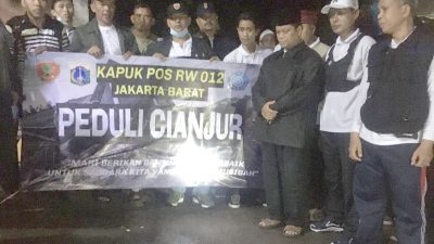 Paguyuban Pengurus RW. 012 Kel. Kapuk Jakarta Barat Salurkan Bantuan untuk Korban Gempa Cianjur