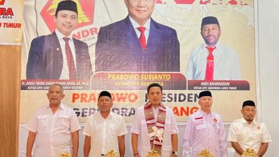 DPC Gerindra Lutim Bidik Kursi Pimpinan DPRD, AIA Instruksikan Gunakan Politik “Tusuk Sate”