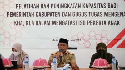 Pemkab Lutim Gelar Pelatihan dan Peningkatan Kapasitas Dalam Mengatasi Isu Pekerja Anak