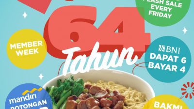 Rayakan Ulang Tahunnya yang Ke-64, Bakmi GM Hadirkan Promo Sebulan Penuh