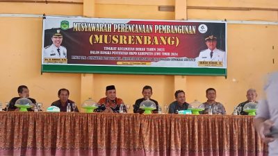 Pemkab Luwu Timur Lakukan Musrenbang Kecamatan Tahun 2023