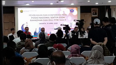 Posko Nasional Sektor Energi dan Sumber Daya Mineral (ESDM) dalam rangka mengamankan Hari Raya Idul Fitri 1444H resmi dibuka