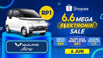 Waktu yang Pas Belanja Elektronik Terbaru Hingga Beli Mobil Listrik Rp1 Pada Puncak Kampanye Shopee 6.6 Mega Elektronik Sale 