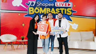 Raffi Ahmad & Fuji Bagikan Keseruan Live Fashion & Beauty Terbesar di Kampanye 7.7 Shopee Live Bombastis Sale