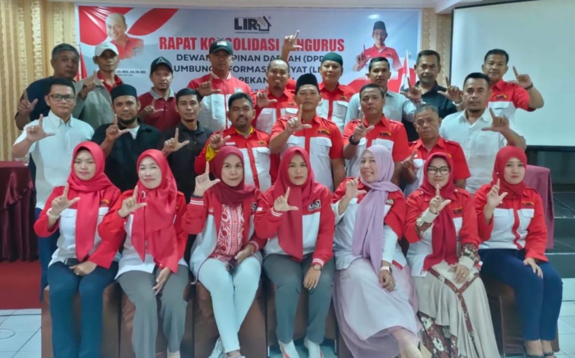 DPD Lumbung Informasi Rakyat (LIRA) Kota Pekanbaru Lakukan Rapat Konsolidasi Pengurus