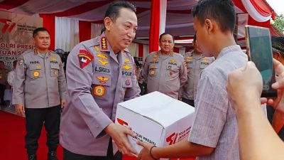 Polri menggelar Kegiatan Baksos dalam Rangka HUT Bhayangkara ke-77 Pelaksanaan Serentak di 34 Polda jajaran seluruh Indonesia