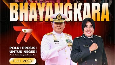 Panglima TNI, dan Ketua Umum Dharma Pertiwi Mengucapkan Dirgahayu Bhayangkara POLRI