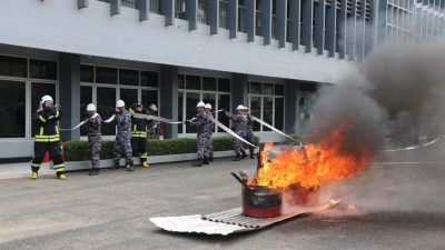 Pangkalan TNI Angkatan Laut (Lanal) Palembang Gelar Simulasi PEK Tahun 2023