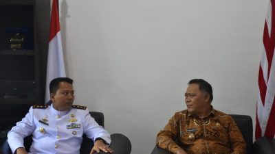 Jalin Silaturahmi dan Wujudkan Komunikasi Daerah, Danlanal Bintan Terima Kunjungan Wakil Walikota Tanjungpinang