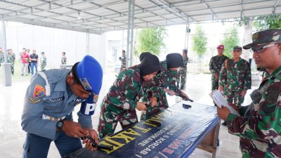 Prajurit Lanal Lhokseumawe Laksanakan Uji Terampil Glagaspur Tingkat 1/P-1 dan Tingkat 2/P-2