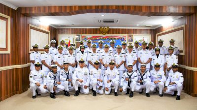 Acara Serah Terima Jabatan Komandan KRI Torani-860 di Satrol Lantamal I