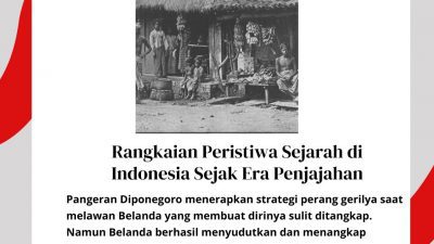 Rangkaian Peristiwa Sejarah di Indonesia Sejak Era Penjajahan