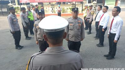 Serah Terima Piket siaga SPKT dan Piket Pungsi Polsek Balaraja Polresta Tangerang