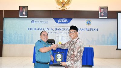 Prajurit Lanal Banjarmasin dan Jalasenastri  Cabang 4 Koorcab XIII DJA II Terima Sosialisasi CBP Rupiah dari BI Kalsel