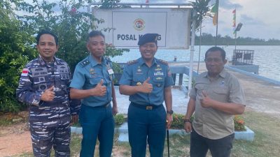 Tingkatkan Moril Prajurit Di Lapangan, Danlanal Bintan Laksanakan Safari Pos Ke Posal Kijang