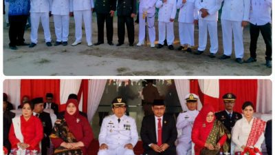 Pangkalan TNI AL Banjarmasin dan Jajaran Ikuti Upacara Detik-Detik Proklamasi HUT Kemerdekaan RI Ke-78