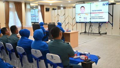 LANTAMAL III JAKARTA HADIRI TATAP MUKA DENGAN PANGKOARMADA I DALAM RANGKA HUT KE-77 JALASENASTRI TAHUN 2023