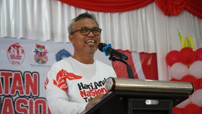 Bupati Budiman Hadiri Peringatan HAN Tahun 2023 Bersama Bunda Forum Anak Lutim