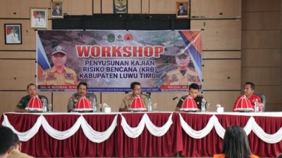 BPBD Lutim Gelar Workshop Penyusunan Workshop Penyusunan Kajian Risiko Bencana