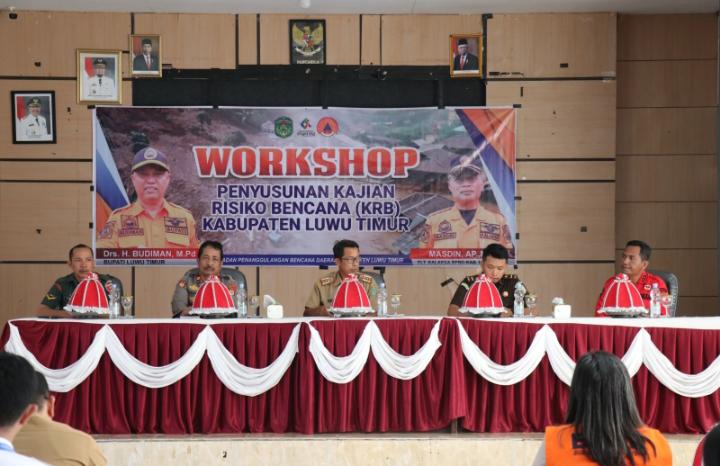 BPBD Lutim Gelar Workshop Penyusunan Workshop Penyusunan Kajian Risiko Bencana