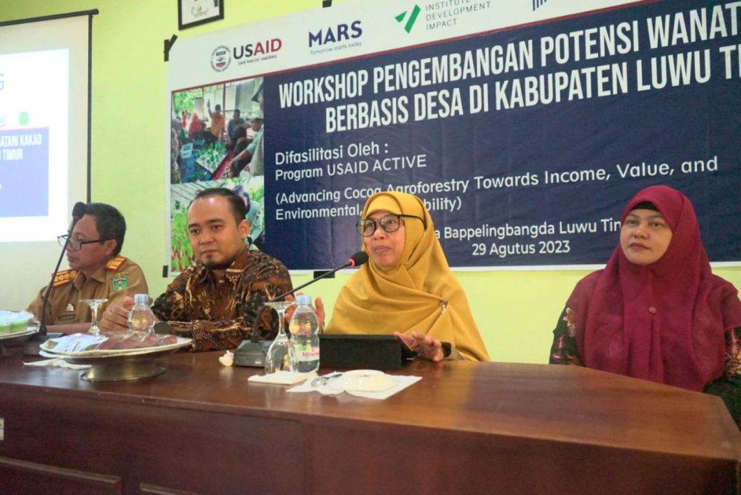 Pemkab Lutim Gelar Workshop Pengembangan Potensi Kakao Berbasis Desa Melalui Program ACTIVE