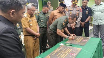 Pangdam XIV Hasanuddin Ucapkan Terimakasih Pada Bupati Lutim atas Peresmian Renovasi Dua unit Koramil