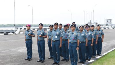 Asisten Operasi Danlantamal I Pimpin Upacara Bendera di Mako Lantamal I