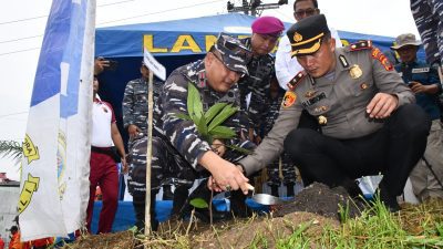 Lantamal I Ikut Serta Laksanakan Program Kali Bersih Nasional Tahun 2023 Secara Serentak Di 78 Titik Tersebar Seluruh Indonesia