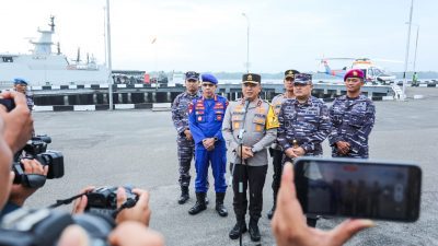 Kunjungan Kerja Kapolda Sumatera Utara dan Patroli Udara Bersama Danlantamal I