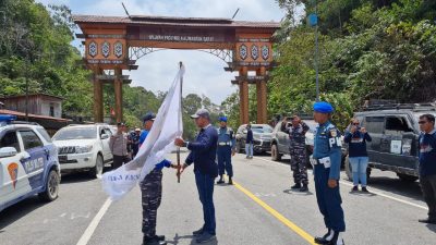 Danlanal Banjarmasin Sambut dan Lepas Tim Expedisi Maritim 2023 Rute Darat dan Laut