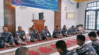 Lanal Bintan Laksanakan Doa Bersama Jelang HUT TNI AL Ke-78