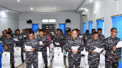 Sambut Hari Jadi Ke-78 TNI AL, Danlantamal I Laksanakan Doa Bersama