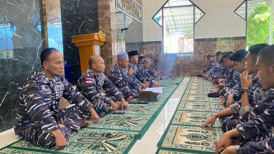 Wujud Rasa Syukur, Personel Lanal Sabang Laksanakan Doa Bersama Sambut HUT Ke-78 TNI AL